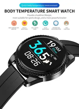 CZJW BT01 a Temperatura do Corpo smart watch ip68 waterproof a saúde de fitness tracker pulseira smartwatch homem, mulher para android ios