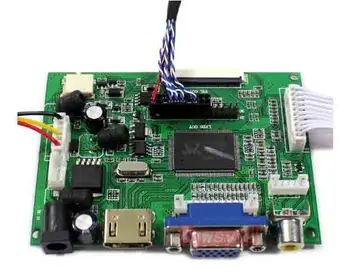HDMI+VGA 2AV Conselho de Controle de Kit para B156XW02 / LP156WH2 1366 X 768 ecrã LCD LED de Controlador de Placa de