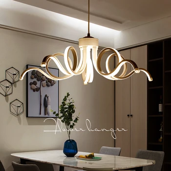 Pós-moderno 2020 Especial de LED em forma de Anel de Alumínio do Candelabro da Iluminação interna da Personalidade Criativa, Design Hotel de Suspensão de Luz