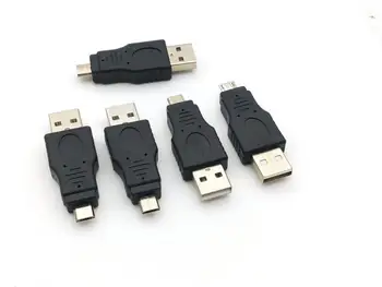 400Pcs USB 2.0 a Macho para Micro USB 5 Pinos Macho Plug CONECTOR do Adaptador