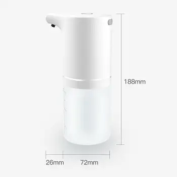 350ml de Banho saboneteira Automática de Carregamento USB Infravermelho Indução de Espuma de Cozinha, anti-Séptico de Mão de Toque de Acessórios de casa de Banho
