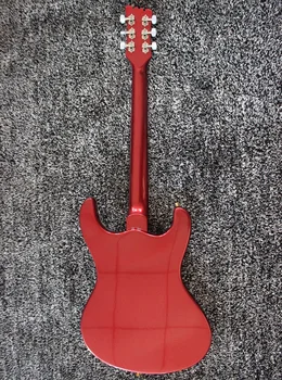 Weifang Rebon 6 Seqüência De Arco Vermelho Metálico Guitarra Elétrica