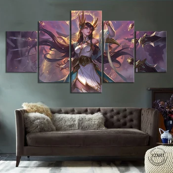 Jogo de Cartaz Pinturas de League of Legends Irelia Poster HD de Parede Tela de Arte para Decoração de Casa,não emoldurados