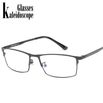 Caleidoscópio Óculos Homens Bussiness Óculos de Armação Azul Filtro de Luz Computador Óculos Anti Radiação Óculos de armações de óculos