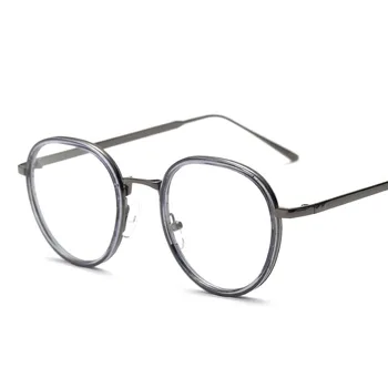 Vintage Transparente, Óculos De Homens, Mulheres Retro Rodada De Óculos De Armação De Óptica Miopia Armações De Óculos Limpar Óculos, Óculos De Oculos
