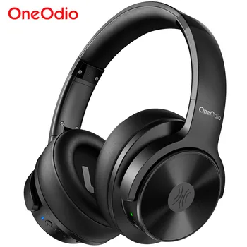Oneodio A30 Cancelamento Ativo de Ruído Fones de ouvido sem Fio Através de Ouvido Bluetooth 5.0 Fone de ouvido Com Graves Profundos CVC 8.0 Claro Mic de Viagens