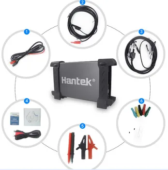 Hantek 6074BE 4 Canais 70Mhz largura de Banda de Automotivo Osiclloscope Digital USB Retrato Osciloscopio de ferramentas de Diagnóstico