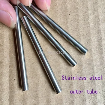 9mm Diâmetro DIY-Faca Haste de Mosaicos Pin Rebites 9cm Comprimento de Unhas de Bronze Tubo+Tubo de aço #906