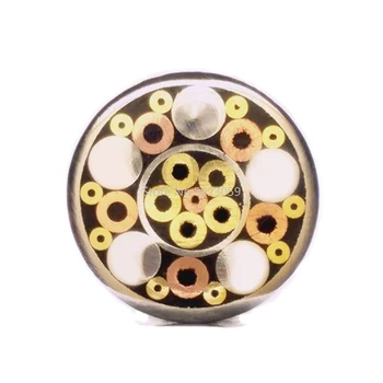 9mm Diâmetro DIY-Faca Haste de Mosaicos Pin Rebites 9cm Comprimento de Unhas de Bronze Tubo+Tubo de aço #906