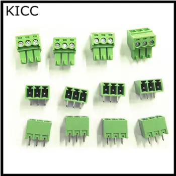 15EDG3.81 8P Reta pinos de Conexão terminal 2EDGK 3.81 mm Conector de 8 pinos 2EDG3.81-8PV Plug+Socket 10Sets