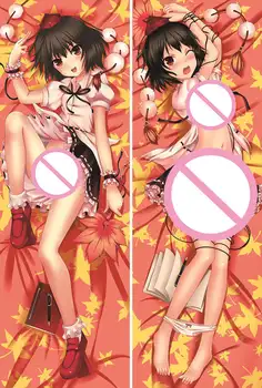 Touhou Project Personagens de anime sexy girl Inubashiri Momiji & Aya Shameimaru jogar fronha de corpo Fronha