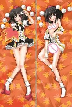 Touhou Project Personagens de anime sexy girl Inubashiri Momiji & Aya Shameimaru jogar fronha de corpo Fronha