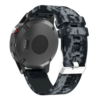 Esportes, moda Relógio de Silicone banda de Liberação Rápida pulseira Pulseira para o Garmin Fenix 5 forerunner 935 Easyfit Impresso bandas