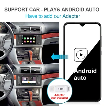 Isudar PX6 Android De 10 Hexa Core de 1 Din Auto Rádio Para BMW Série 5 E39 CANBUS Carro Multimídia de Vídeo, Leitor de DVD GPS de Navegação DSP