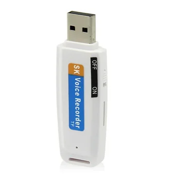 USB 2.0 de Áudio Digital, Gravador de Voz Gravador de Flash da Unidade U-Conversor de Disco do Disco de U em Forma Digital de Gravação USB Adaptador de Caneta