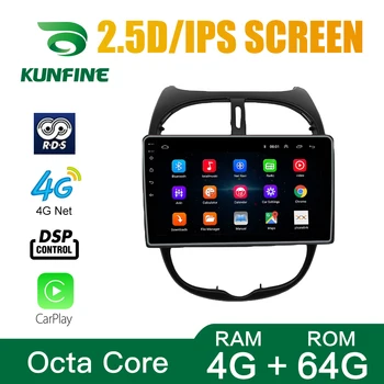 Octa Core Android 10.0 Carro DVD GPS de Navegação Jogador sem plataforma Estéreo do Carro para PEUGEOT 206-2019 Rádio de wifi