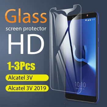 1-3 Pcs Completo de Vidro Temperado Para Alcatel 3V Protetor de Tela De 2,5 D 9h vidro temperado para Alcatel 3V 2019 Película Protetora