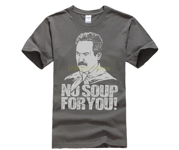 Seinfeld Sopa Não há Sopa Para Você Cinza de Carvão vegetal t-shirt