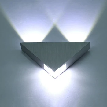 6 cores Modernas Corpo de Alumínio Triângulo iluminação de Parede Para o Quarto LED Lâmpada de Parede do Corredor de Cabeceira Lâmpada Decorativa Decoração de dropship