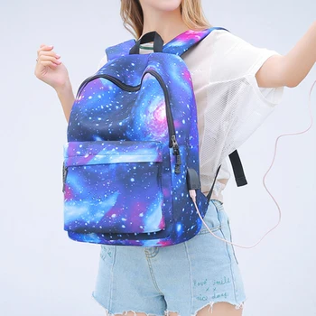 Aosbos Multicolor Mochila Star Universe o Espaço de Impressão Mochilas para Adolescente 2019 Homens Mulheres Céu Estrelado Imprimir Escola Bag Pack