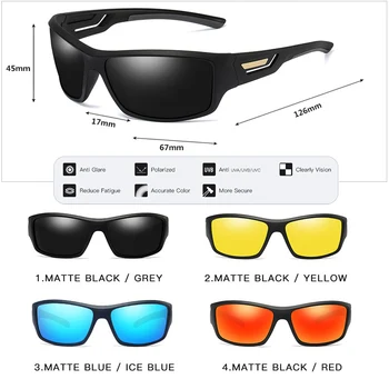 A moda à prova de Vento, Óculos de sol Polarizados Homens de Marca Designer de Viagem do sexo Masculino Espelho de Óculos de Sol de Condução Anti-UV Oculos De Sol Masculino