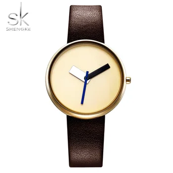 Shengke melhores marcas de relógios de Luxo, Mulheres Relógios Simples de Moda das Mulheres Relógios de Senhoras relógio Relógio Relógio Feminino Reloj Mujer