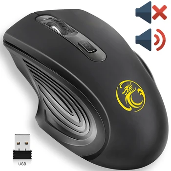 Rato sem Fio do USB 2000DPI USB 2.0 Receptor Óptico Mouse de Computador de 2,4 GHz Ergonômico Mouses Para notebook PC o Som Silencioso do Mouse