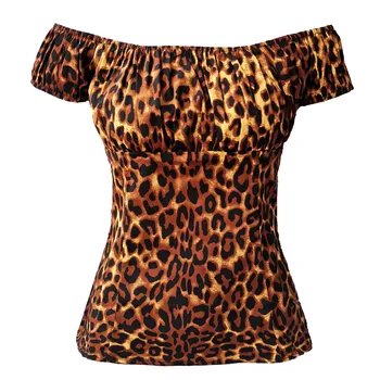 As mulheres do Vintage Design Tops, Blusas de 50, 60 Off Ombro Babados Camisa lombar Camponês Preto Branco S-2XL Plus Size Blusa Sexy