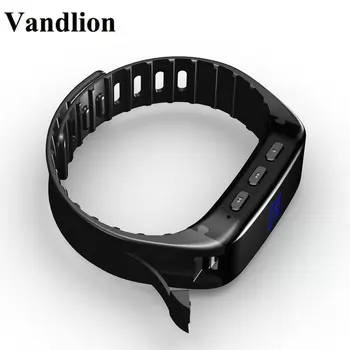 Vandlion Gravador de Voz Digital Relógio de Pulso de Gravação de Voz Ativado 192kbps MP3 Dictaphone Gravador de Tela OLED de Negócios V86
