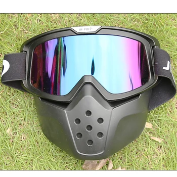 Esporte De Inverno, Esqui Óculos Conjunto Com A Máscara De Snowboard Óculos De Homem, Mulher Snowmobile Óculos De Proteção Rosto E Olhos Óculos De Esqui