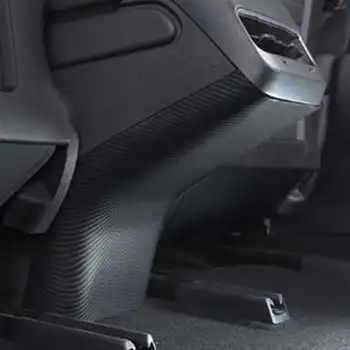 Cobertura Matte Fibra De Carbono Para O Tesla Model 3 Interior Braços Caixa Traseira Do Assento Anti-Kick Capa De Proteção Model3 Acessórios