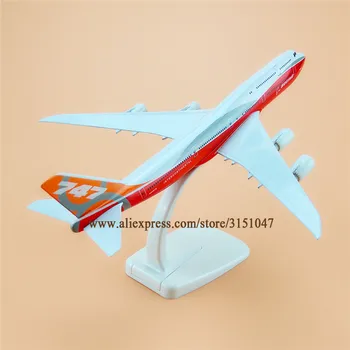 Liga de Metal Protótipo Ar B747-8 Boeing 747 747-8 da lufthansa Airlines Modelo de Avião, Modelo de Suporte de Aeronaves de Crianças Presentes 20cm