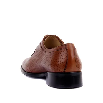 Fosco-Tan Couro Homens Clássicos Sapatos