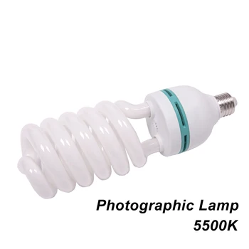 Alta Qualidade 150W E27 5500K CFL Fotografia, Iluminação de Vídeo Bulbo Data Equilibrado, Economia de Energia de Lâmpada fluorescente photo studio