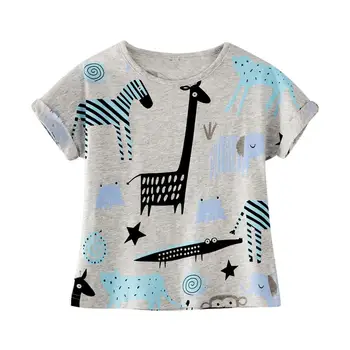 SAILEROAD Meninos t-shirts Animal Applique Bebê Tops Roupas para Roupas de Crianças Sapo Libélula Padrão de Crianças T-Shirts de Roupas