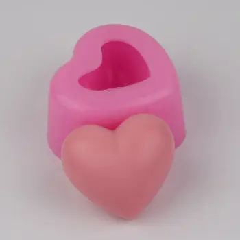 3D Amor do Coração de Silicone Sabão Molde a fabricação de Sabão Ferramentas Para BRICOLAGE Bolo Fondant de Artesanato de velas de Cera-Resina Artesanal Festa de Casamento