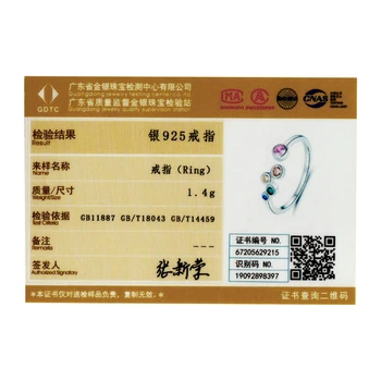 Bamoer Prata Esterlina 925 Anel de Sinete Bolhas Coloridas Abrir Anéis de Dedo para as Mulheres Tamanho Livre Estilo coreano Jóias BSR149