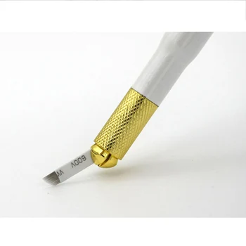 Microblading Agulhas, lâmina para tebori 0,16 mm nano Agulhas 12/14Flex microshading Tatuagem agulhas para Tebori Manual Sobrancelha Caneta