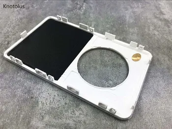 Knotolus branco frontal painel carcaça tampa da caixa vermelha roda de clique branco botão central para iPod 5ª geração video 30gb de 60gb de 80gb
