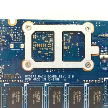 KEFU UX31A Para ASUS UX31A UX31A2 Laptop placa-Mãe UX31A i5-3317U CPU 4G de RAM REV2.0 UX31A placa-mãe Teste de