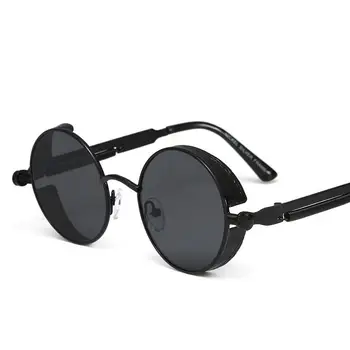 TEENYOUN 2020, a Marca de Luxo Steampunk Óculos Redondos Mulheres Homens Redondos de Armação de Metal de Óculos de Sol Masculinos de Alta Qualidade UV400 Óculos