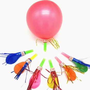 100pcs/monte Apito balão apito balão crianças de som brinquedos infláveis bola de bebê, festa de aniversário de suprimentos