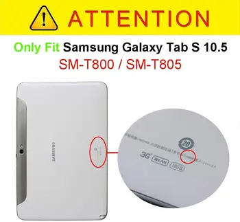 Para Samsung Galaxy Tab S 10,5 cm T800 T805 SM-T800 SM-T805 Guias Tablet Caso 360 Rotação do Suporte de Virar Moda Capa de Couro