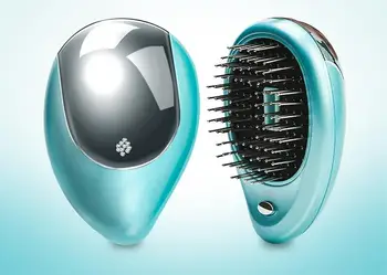 Elétrico portátil de Cabelo Escova Iônica Alisador de Cabelo Escova de cabelo, pente Anti-estático de Massagem, Mini Reta pente de Cabelo