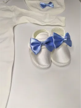 A coroa de um Rei Roupas de Bebê recém-roupas com 6 Peças de Primeira walker Macacão Jardineira Cobertor do Bebê, de Cor Azul, Nova Moda de Inverno