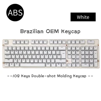108pcs DIY Layout Abnt2 Keycaps Dobro do OEM Cor Injeção Mecânica Keybaord ABS Keycaps luz de fundo tecla cap Para a Cherry MX