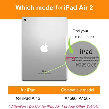 Luxo Caso Para o iPad Ar 2 Modelo A1566 A1567 Leve Cobertura de Absorver o Choque TPU Flexível de Ar-Almofadas de Proteção de Borda Caso Claro