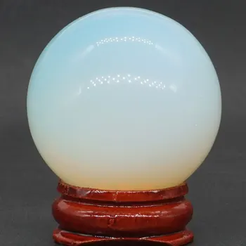 Opalite Pedra Bola Minerais de Quartzo Esfera Massagem Mão da Bola de Cristal de Cura Feng Shui Decoração de Casa Acessório 40mm
