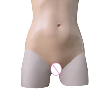 CYOMI Realista Triângulo Bodysuit de Silicone de Mama Formas Travestir Vagina penetração Transexuais Drag Queen Peitos de Silicone 3G