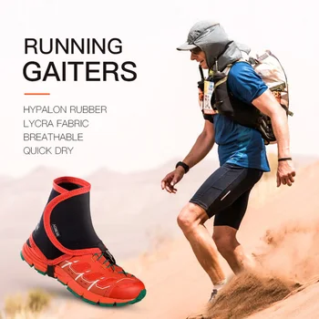AONIJIE Exterior Unisex Alta Trilha Reflexiva Polainas de Protecção Sandproof Sapato Cobre Para a Execução de Jogging Maratona de Caminhada